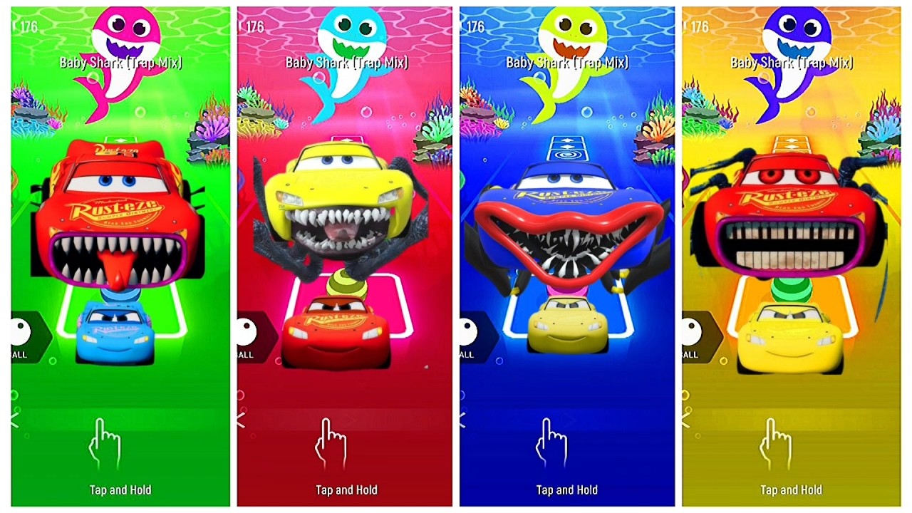 ⭐ Lightning McQueen - Coffin Dance Song (COVER) Tiles Hop EDM Rush