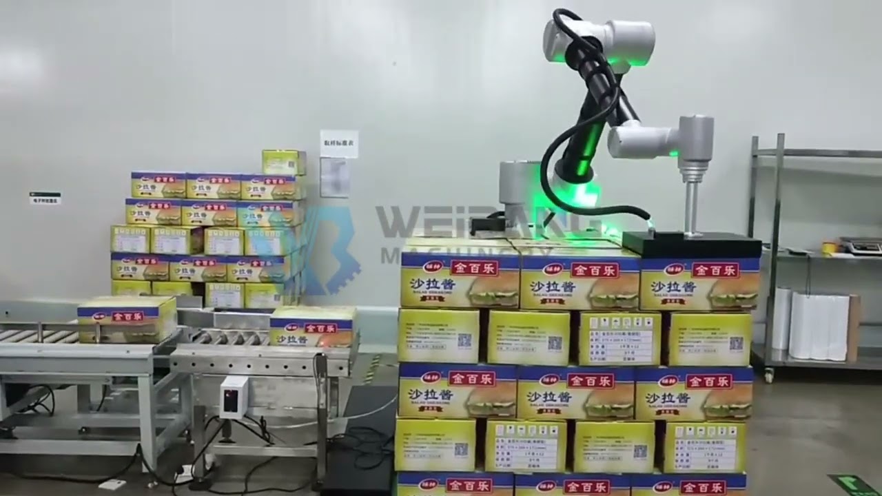 Factory Custom Automatic Packaging Machine Palletizer Line Palletizing Robot Price