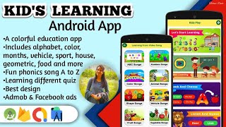 How to make Kids Learning Android App with android studio 2022 screenshot 2