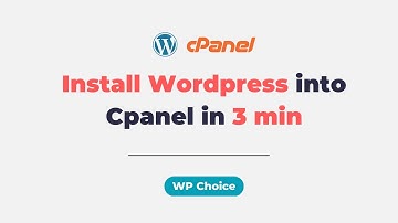 How to install wordpress into cpanel in 3 minutes