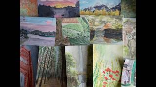 Forcing myself to learn watercolors for 31 days