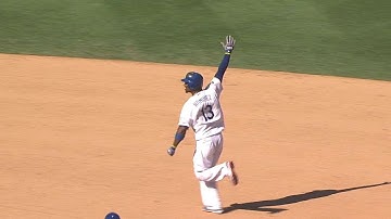 CHC@LAD: Hanley hammers a walk-off single to left