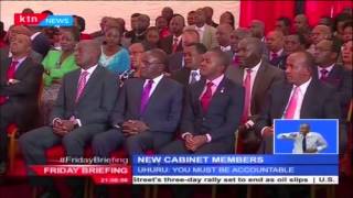 President Uhuru asks newly appointed cabinet secretaries to seek cleaning image of their ministries