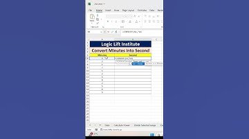 Convert Minutes into Second 🔥||Advance Excel😎