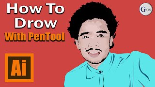 Vector Art | adobe illustrator | for Beginners | Vector Portrait in Adobe Illustrator @YouTube