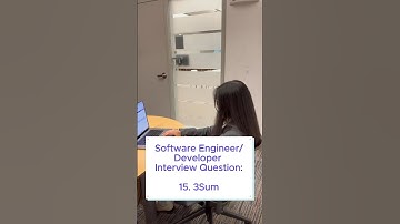 Software Engineer/Developer Interview Question: 15. 3Sum