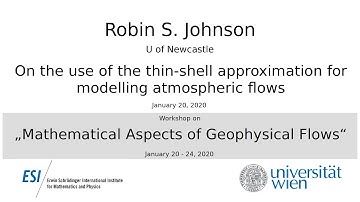 Robin S. Johnson - On the use of the thin-shell approximation for modelling atmospheric flows