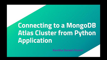 Connecting to a MongoDB Atlas Cluster from Python Application
