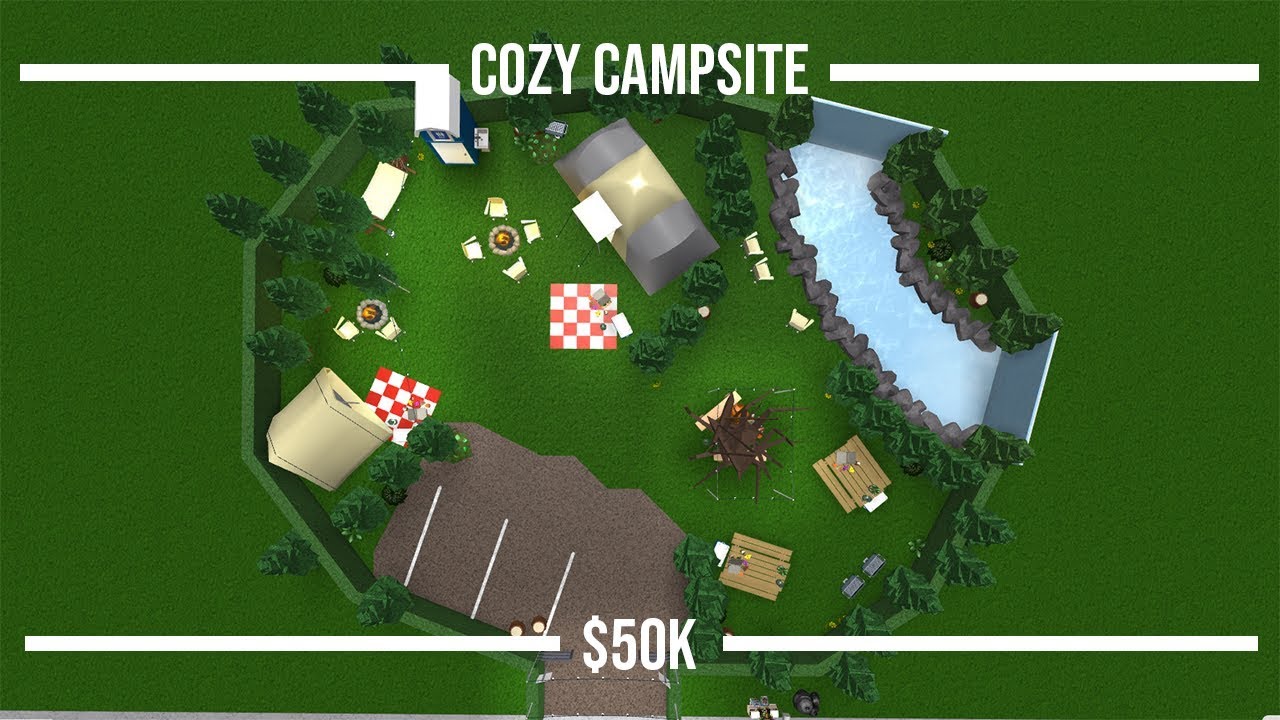 Roblox Welcome To Bloxburg Cozy Campsite 50k Youtube - roblox bloxburg camping