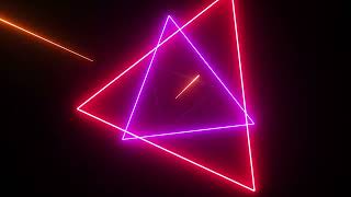 VJ LOOP  Neon Triangle Portal ∞ Mind-Melting Visuals 4K [Psychedelic Geometry] 1 HOUR