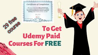 Free Online Udemy Courses with certificates | Popular free Udemy Courses | #FreeOnlineCourses