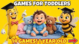 Games for Toddlers to Play at Home - 14 Easy Games for 1 Year Old Baby | Professor Banana screenshot 5