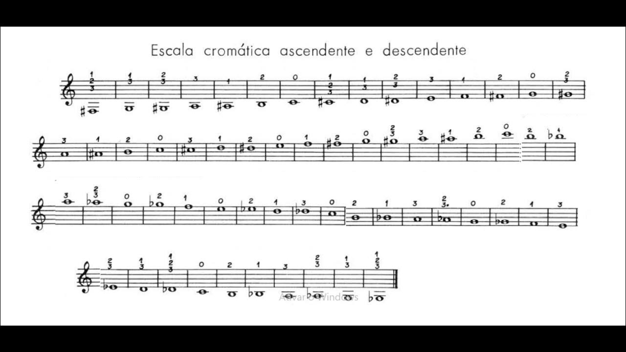 Pag 18 Escala comãtica Método Amadeu Russo Trompete em Si bemol YouTube Pag 18 Escala comãtica Método Amadeu Russo Trompete em Si bemol YouTube