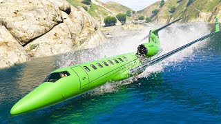 US Passenger Air Bus Gear Fault | Forced To Fly With Lone Engine Gta-5