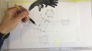Solid geometry of sectioned hexagonal prism video 2 of 5