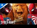 Marvel&#39;s Spider-Man 2 - Sandman Fight w.Peter Parker &amp; Miles Morales PS5 Gameplay 2023