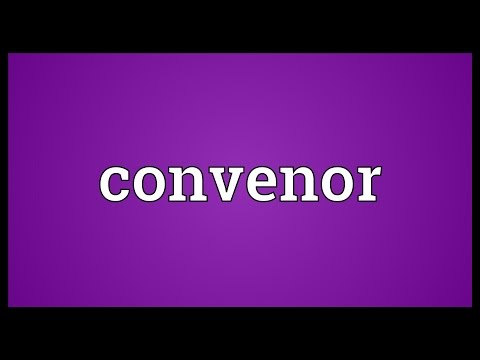 Convenor Meaning