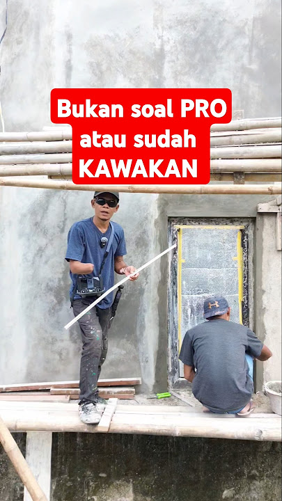 Praktis membuat sudutan dinding menggunakan corner bead #tips #education #tukangbangunan