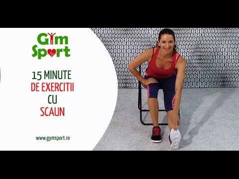 15 minute de exercitii cu scaun - VIDEO GymSport