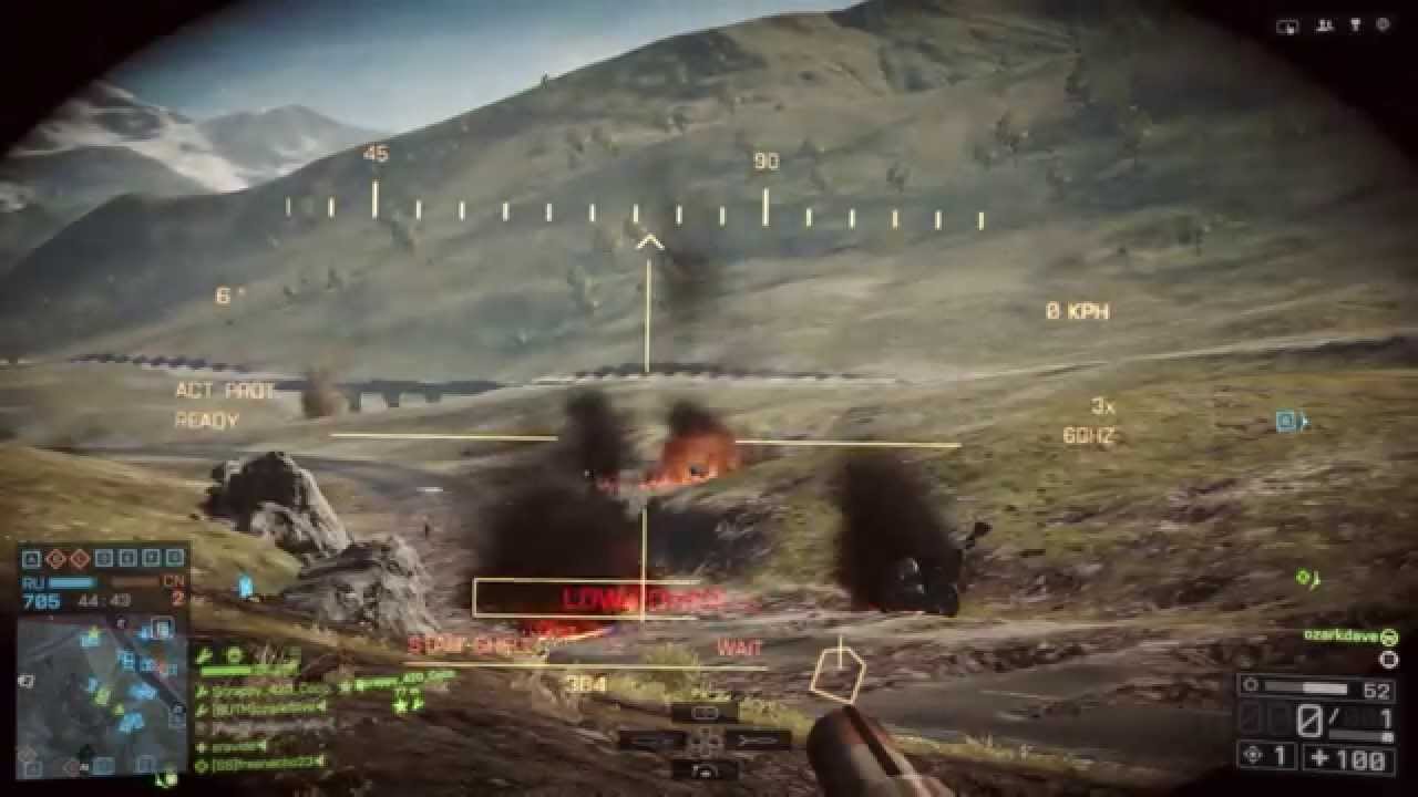 Battlefield 4 Tank Battle Gameplay - Golmud Railway