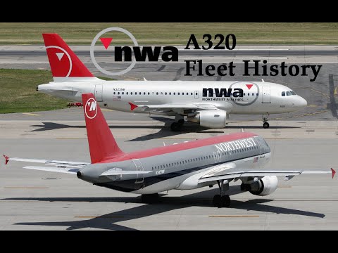 Northwest A320 Fleet History (1989-2010) - YouTube
