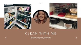 Organize and Clean With Me // Our Move to Alaska Vlog II // Organizing Kitchen Pantry &amp; Cabinets