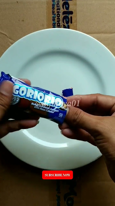 Membuka bungkus roti goriorio cokelat. #alfajaya01 #shorts #goriorio