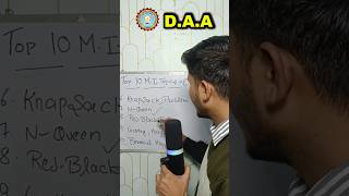 10 Most important topics of D.A.A #multiatoms #daa #aktuexam