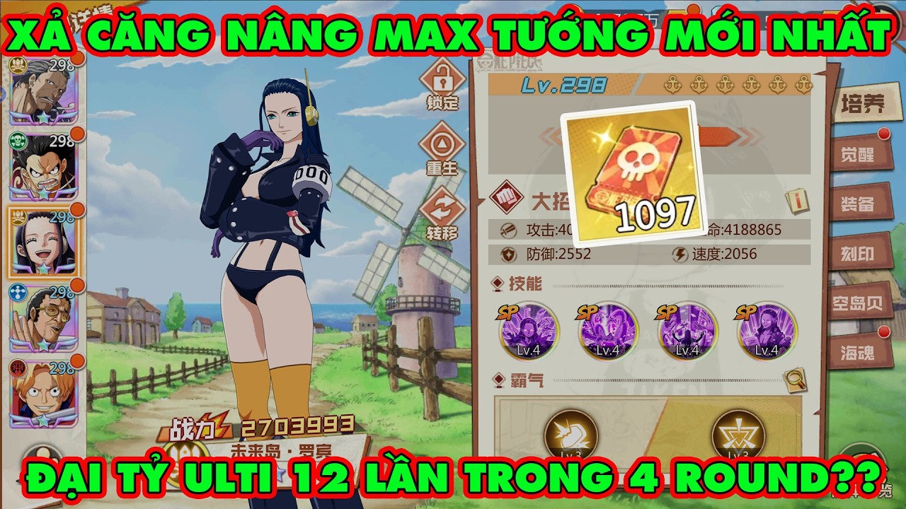 Haki Huyền Thoại - Xả 1000 Vé Nâng Max Tướng Mới Robin Đảo Tương Lai Dame To Nhất Meta Hiện Tại