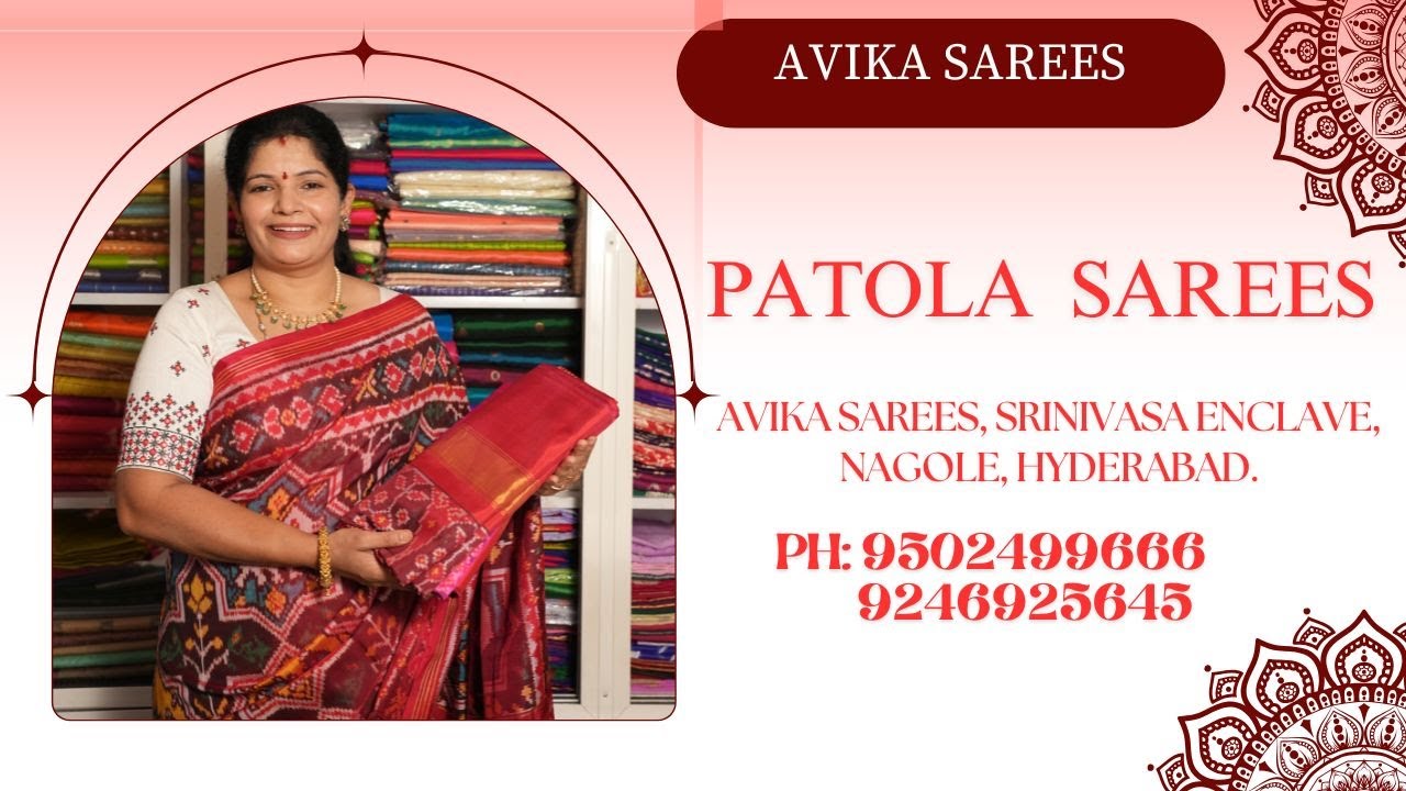 Patola Sarees || Trendy Collection || Avika Sarees || Nagole || Hyderabad