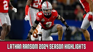 Celebrity Lathan Ransom | Ohio State 2024 Season Highlights Wealth