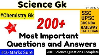 Science Gk | Chemistry ( रसायन विज्ञानं ) | SSC CGL , UPSC, MPPCS , UPPCS , CDS , NDA | 1000 Gk.