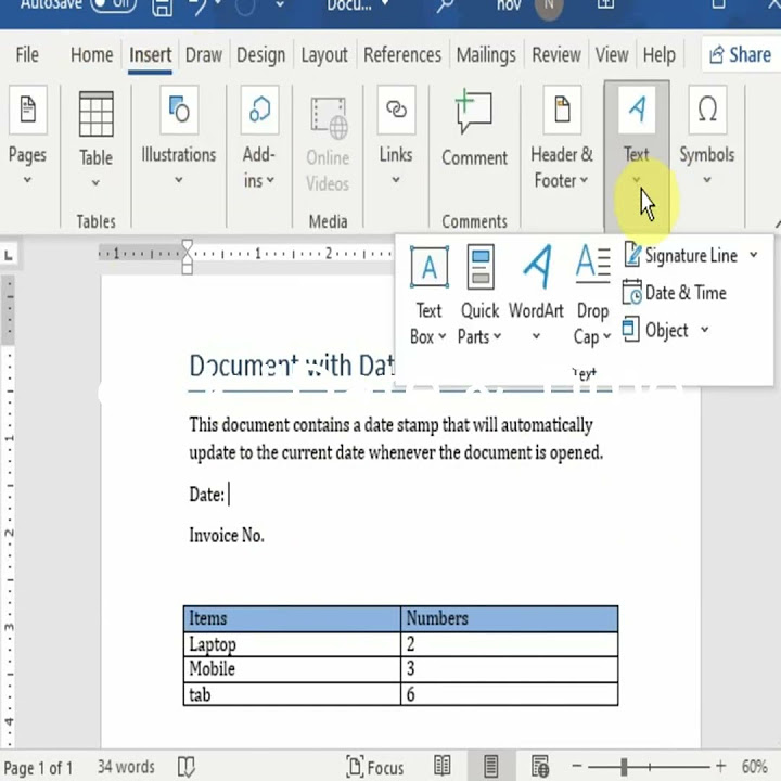 Inserting time and date in word beginner friendly time and date