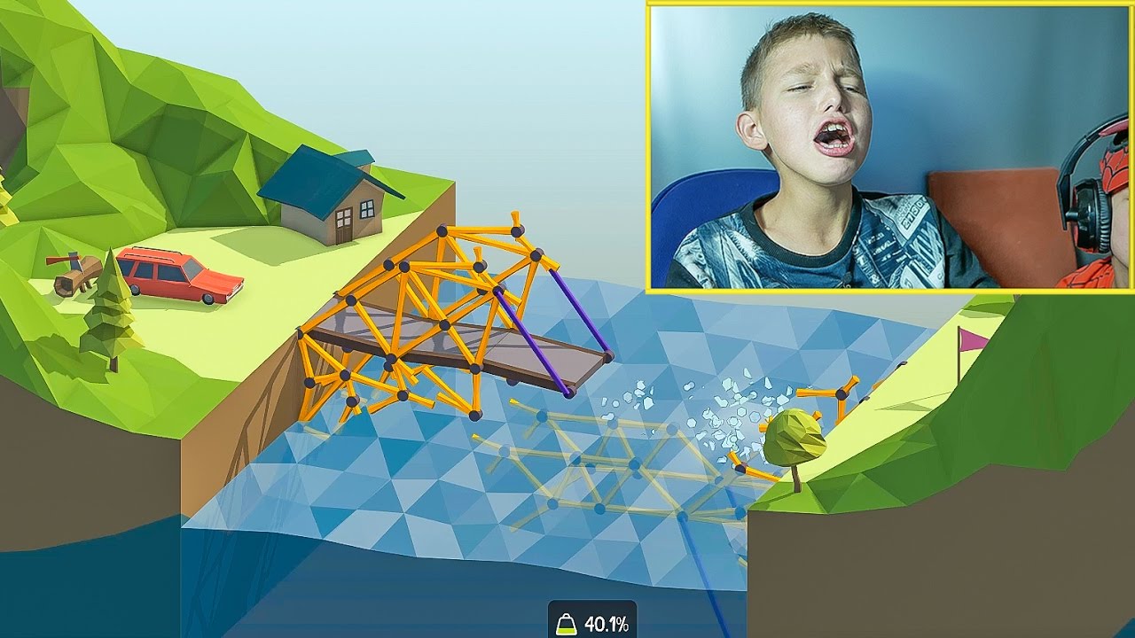 ik speel Poly Bridge, deel 1