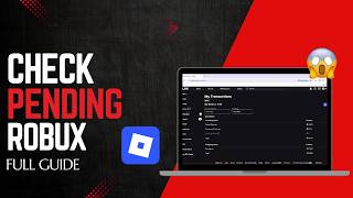 How to See Pending Robux | Roblox