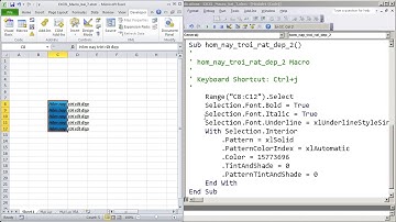 03 Sử dụng Macro Recorder để học VBA
