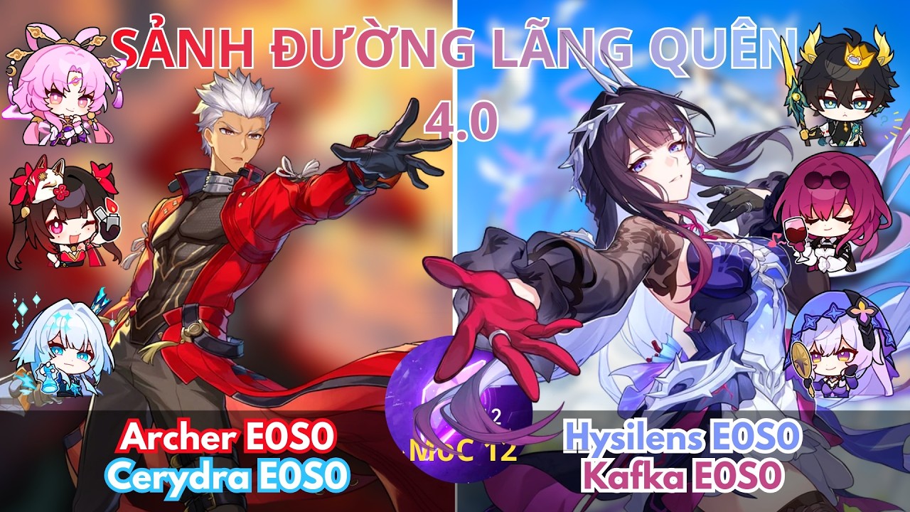 Sảnh Đường Cũ 4.0 (MoC 12) | Tầng 12 | Archer x Cerydra & Hysilens x Kafka | Honkai Star Rail