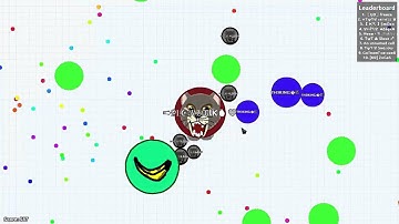 Agario Gameplay // Splitrun , Tricksplit // With Lag // First Video!