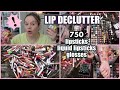 GIANT LIP DECLUTTER | OVER 750 Lipsticks & Glosses | Getting Rid of a Ton!