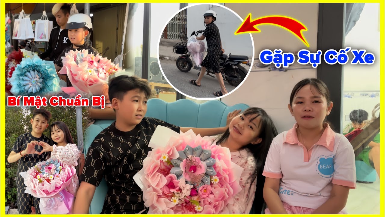 Lén Đi Mua Quà 8/3 Cho Người Yêu, Đầu Bếp Tí Hon Gặp Sự Cố Xe Hết Điện Dở Khóc Dở Cười