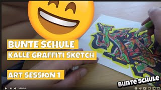 "Kalle" Schritt für Schritt - Graffiti Zeichnen & Malen für Anfänger (Tutorial) screenshot 1