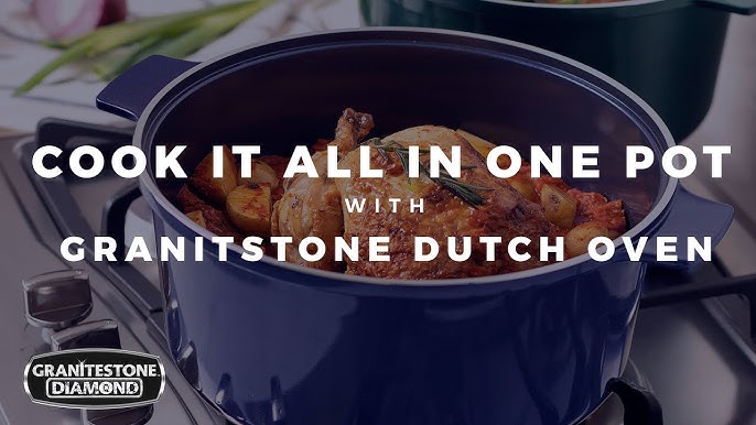 GraniteStone 6.5 qt. Nonstick Dutch Oven Pot with Self-Basting Lid