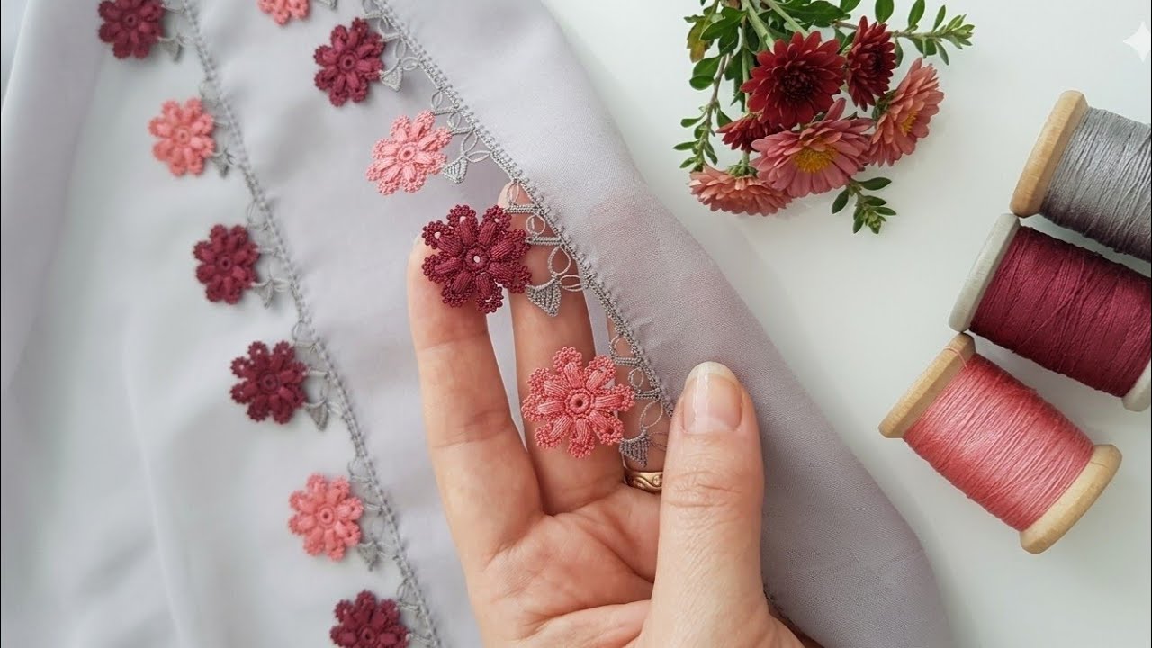 703 - You Won't Believe Your Eyes! This Floral Crochet Lace Will