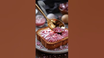 ASMR PINK DIAMONDS SPREAD ON TOAST WITH A HOT GOLDEN SPOON #asmr #toast #aiasmr #pinkdiamonds #ai