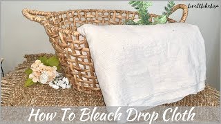 DIY | How To Bleach Drop Cloth