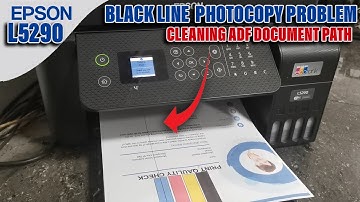 Epson EcoTank L5290 Printer ADF Black Line Photocopy Problem Fixed.