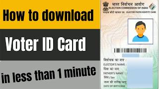 How to download Voter ID card in PDF format ? screenshot 5