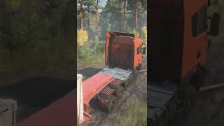 truck 🚒🚚🚒 struggling to go through muddy road screenshot 5