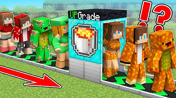 JJ and Mikey UPGRADE to FIRE ELEMENTAL In Minecraft - Maizen