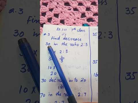 find decrease 30 in the ratio 2:3